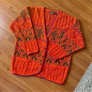 Orange Vintage Women's Sweater